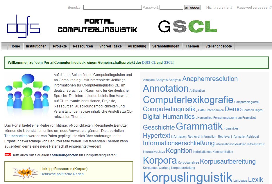 Portal Computational Linguistics