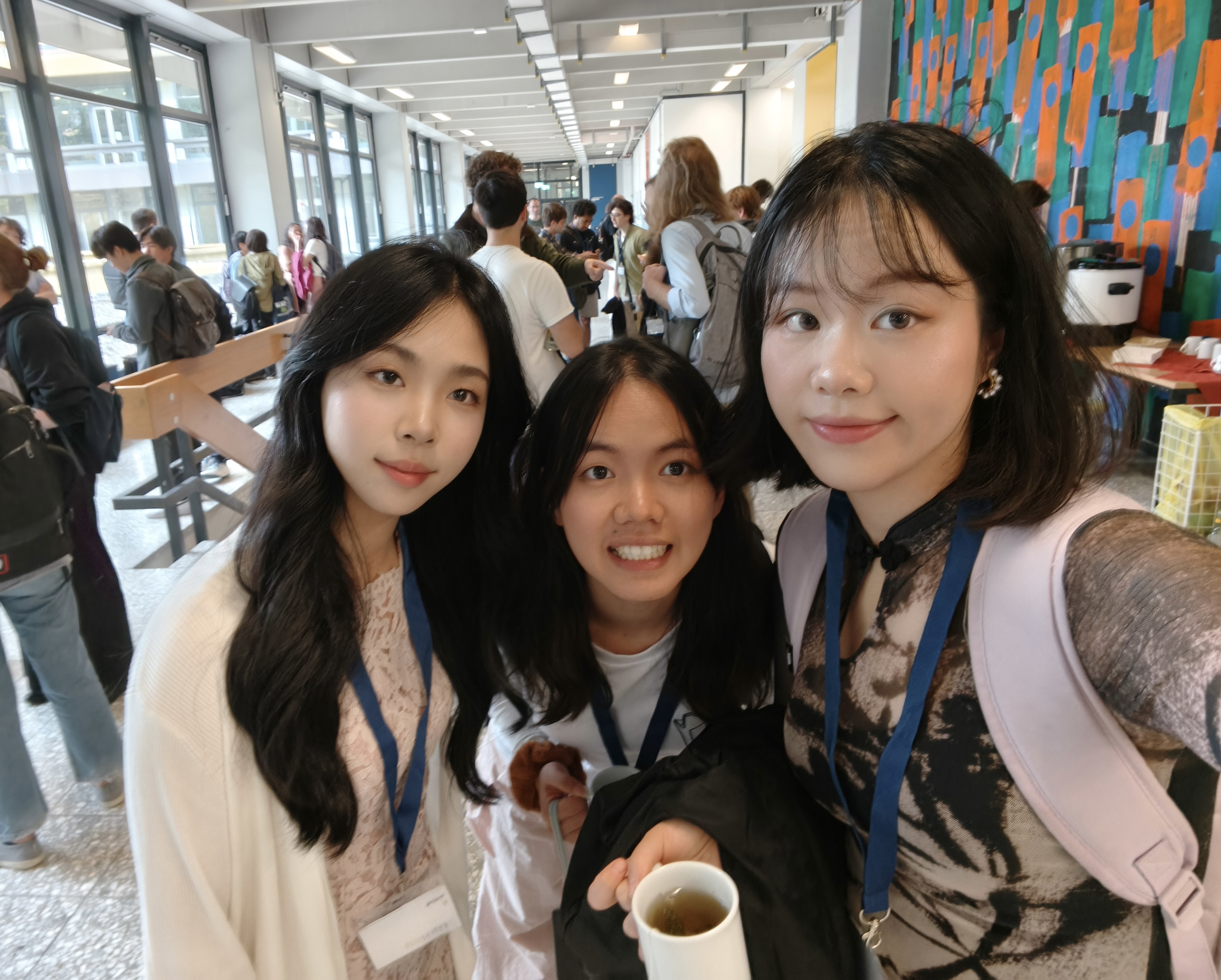 With friends on the last day of summer school